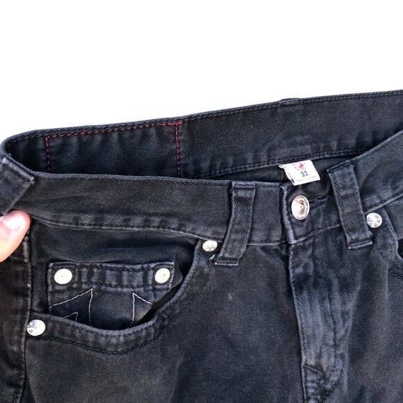 TRUE Religion Jeans Size 32 SKINNY Black - Picture 7 of 8